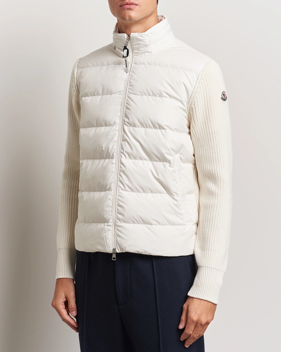 Heren |  | Moncler | Padded Zip Cardigan Off White