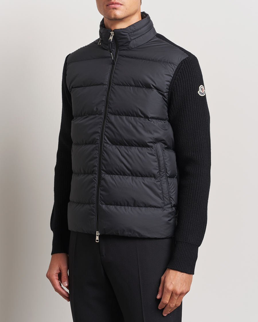 Heren |  | Moncler | Padded Zip Cardigan Black