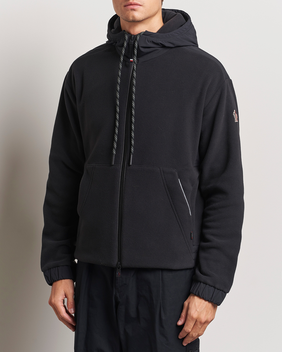 Heren |  | Moncler Grenoble | Fleece Full Zip Cardigan Black