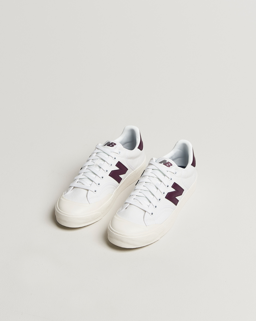 Heren |  | New Balance | B100 Sneakers White/Burgundy