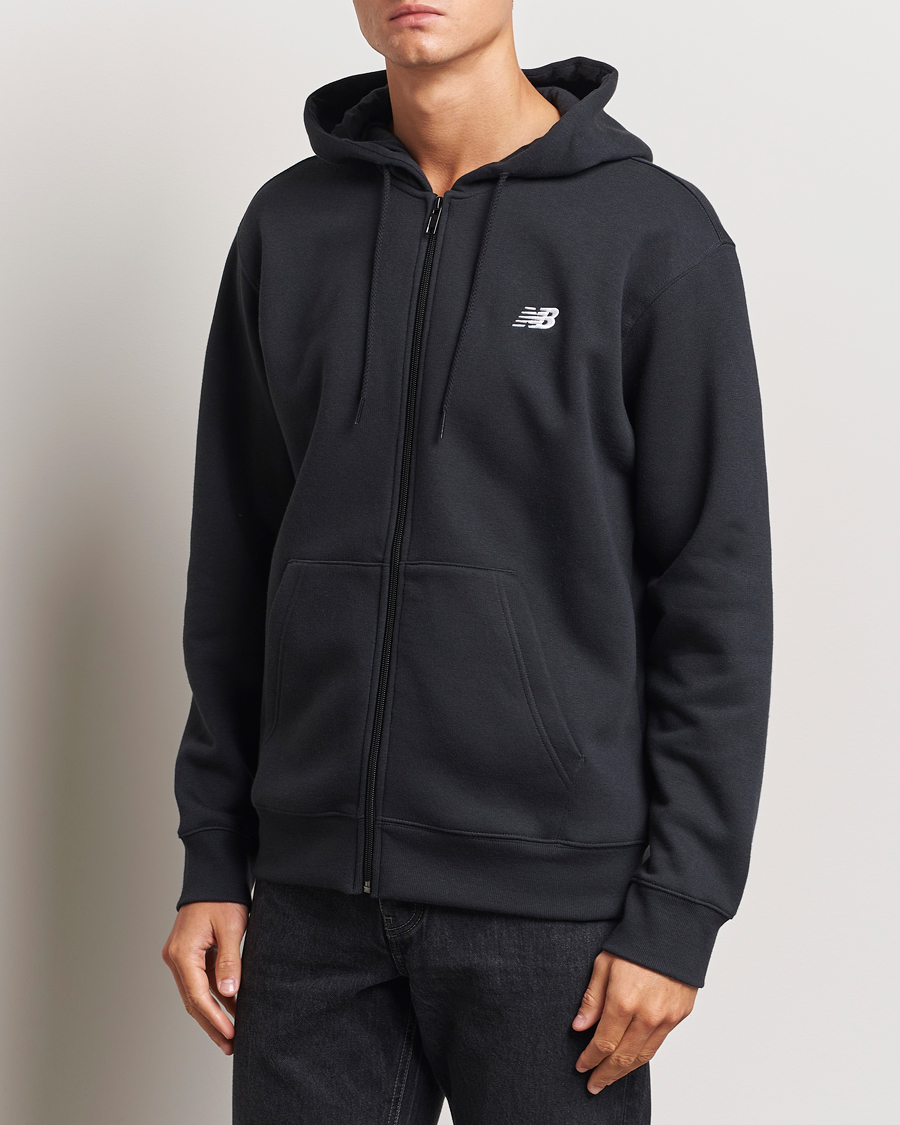 Heren |  | New Balance | Essentials Full Zip Fleece Hoodie Black