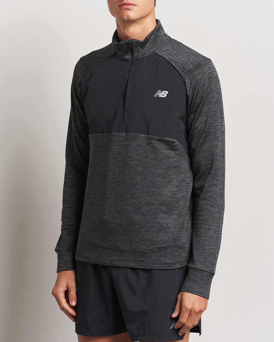 Heren |  | New Balance Running | Heat Grid Half Zip Black