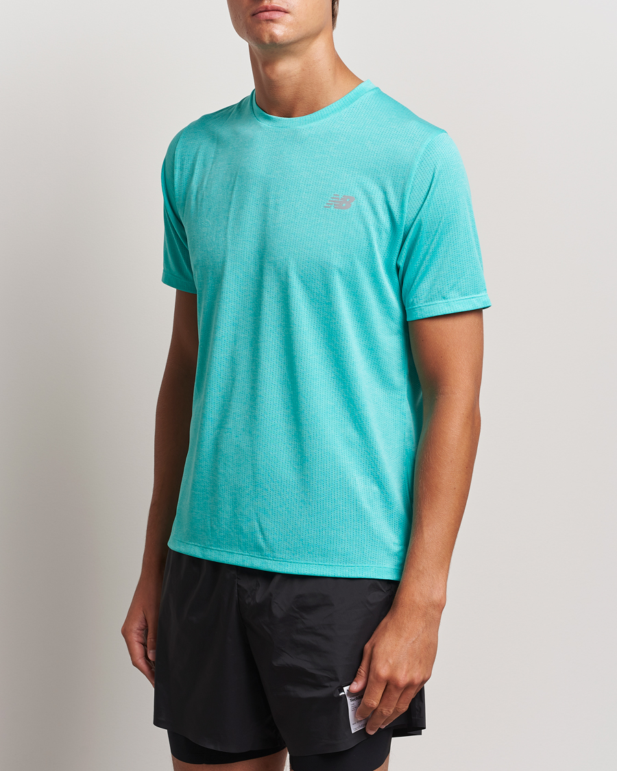 Heren | Functionele T-shirts | New Balance Running | Athletics Run T-Shirt Cyber Jade