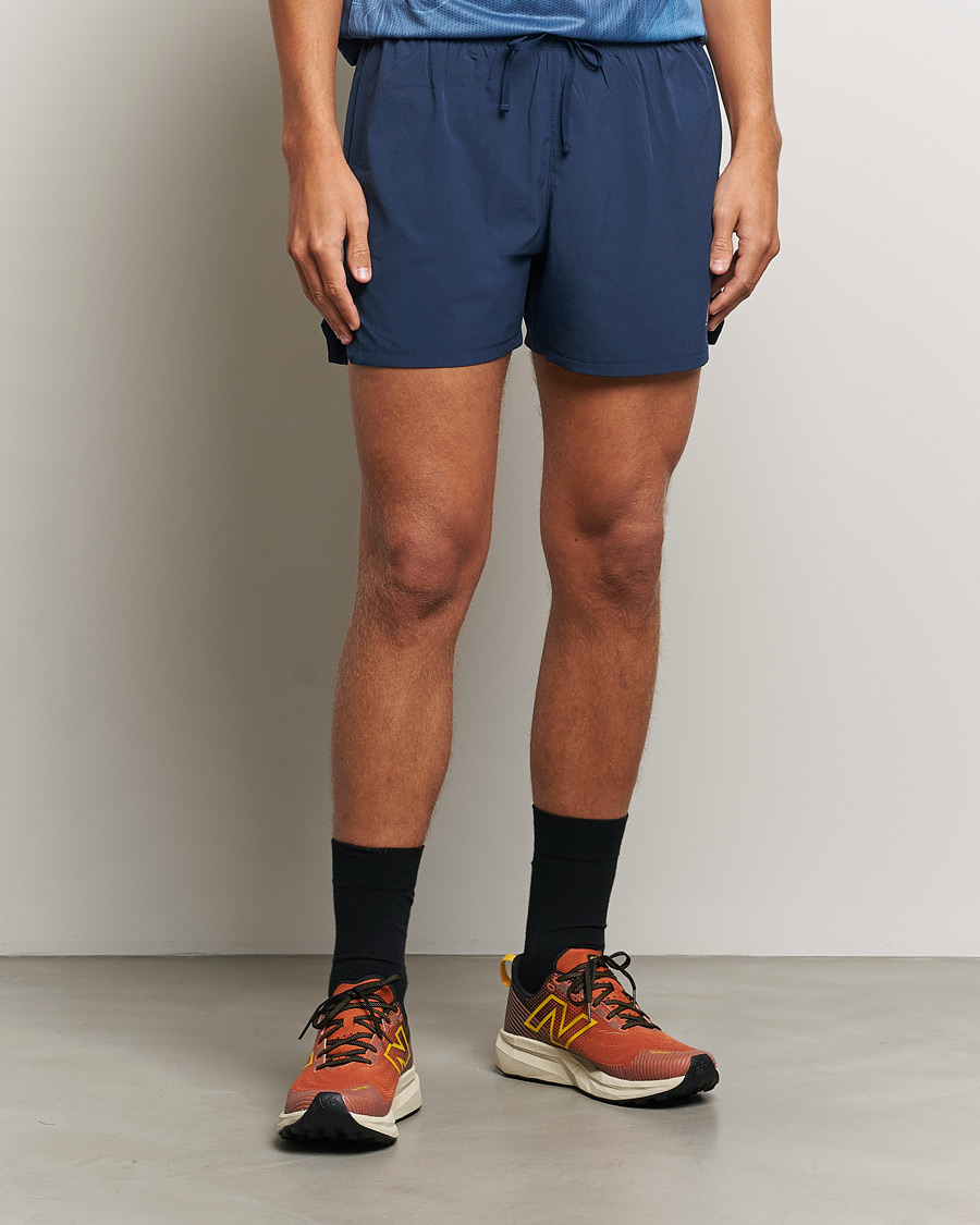 Heren | Korte broek | New Balance Running | Athletics 5 Run Shorts  Navy