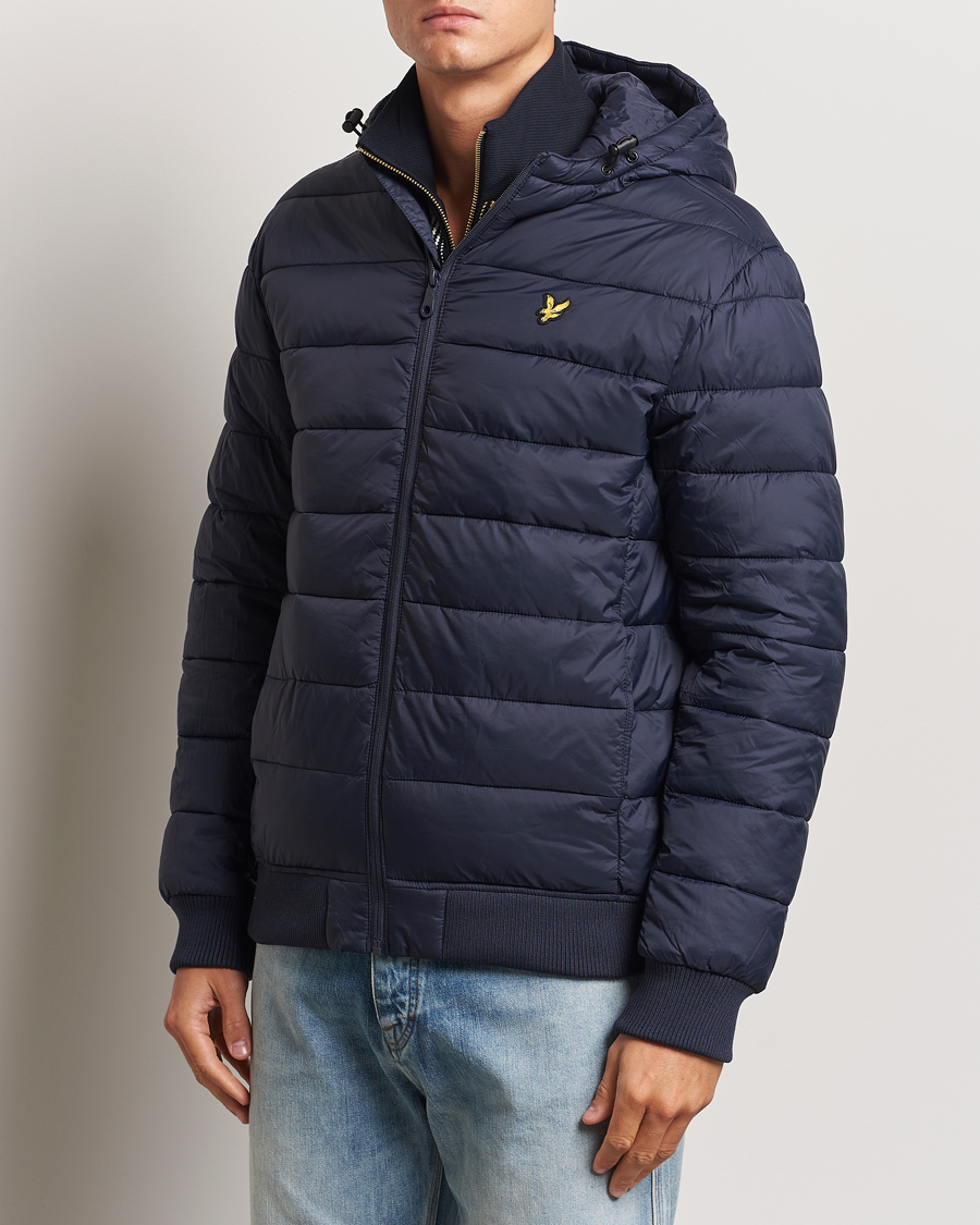 Heren |  | Lyle & Scott | Wadded Hooded Jacket Dark Navy