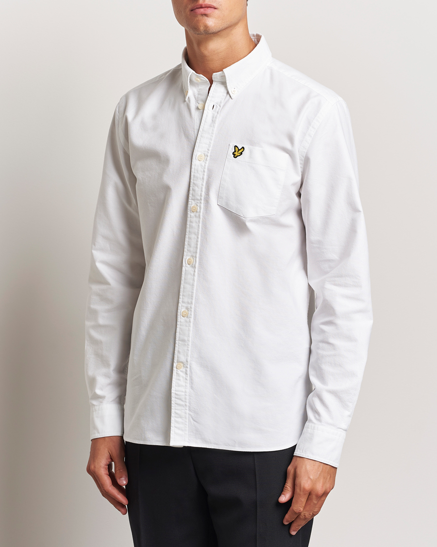 Heren | Oxford overhemden | Lyle & Scott | Lightweight Oxford Shirt White