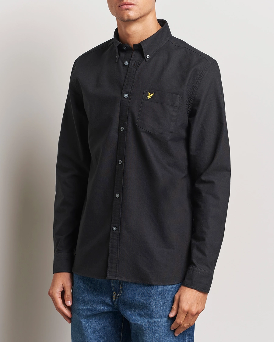 Heren |  | Lyle & Scott | Lightweight Oxford Shirt Jet Black