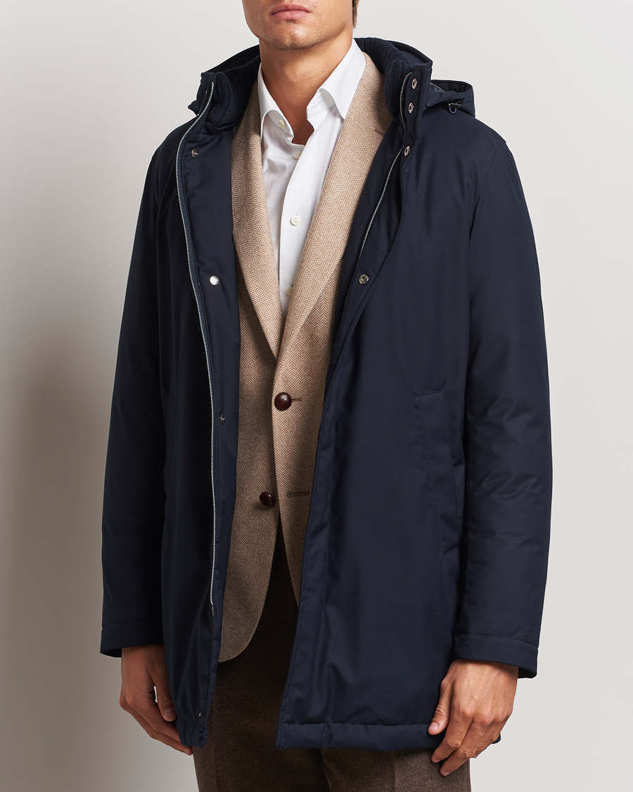 Heren |  | Herno | Waterproof Coat Navy