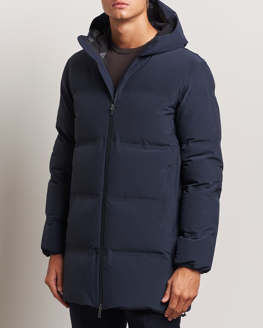 Heren | Business & Beyond | Herno | Laminar Stretch Down Parka Navy