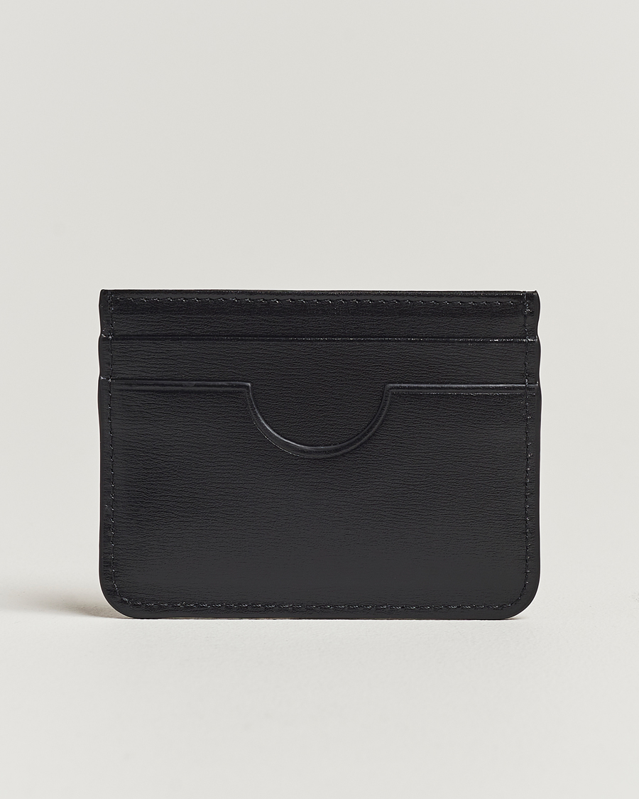 Heren | Portemonnees | AMI | Tonal Logo Leather Cardholder Black