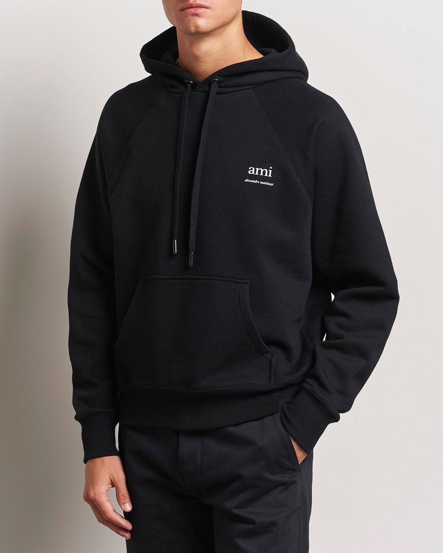 Heren | Truien | AMI | Logo Hoodie Black