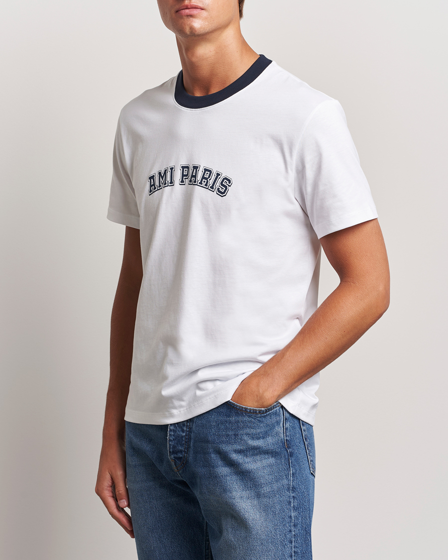 Heren |  | AMI | Paris Logo T-Shirt White