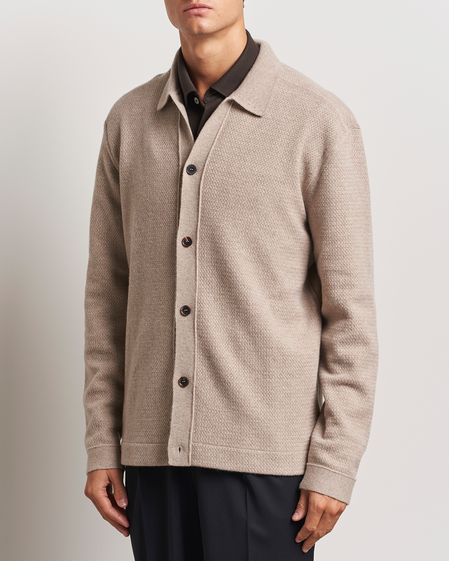 Heren |  | Zegna | Oasi Cashmere Collared Cardigan Beige