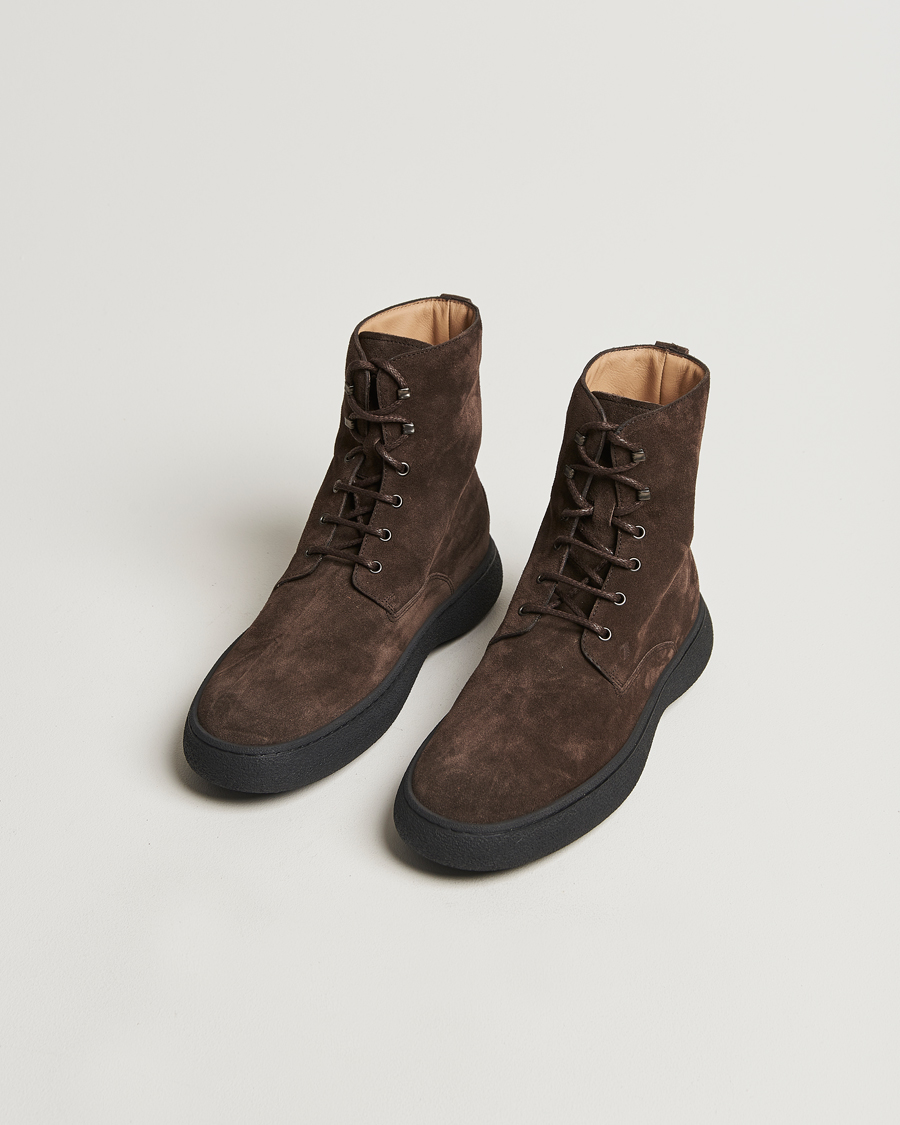 Heren |  | Tod\'s | Gommino Winter Boots Dark Brown Suede