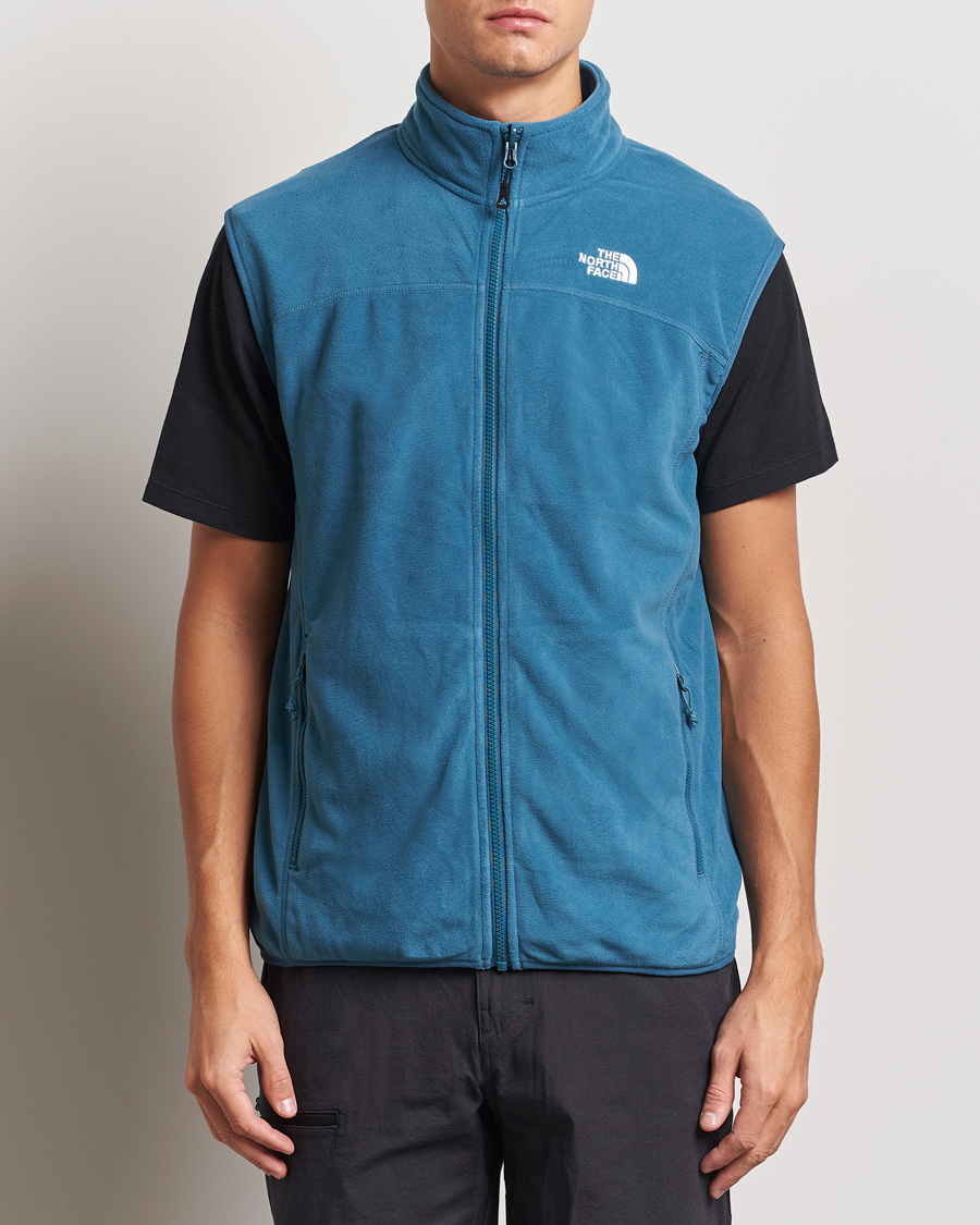 Heren |  | The North Face | 100 Glacier Fleece Vest Midnight Petrol