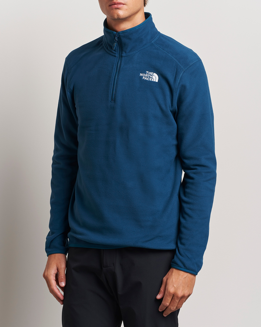 Heren |  | The North Face | 100 Glacier Fleece 1/4 Zip Midnight Petrol