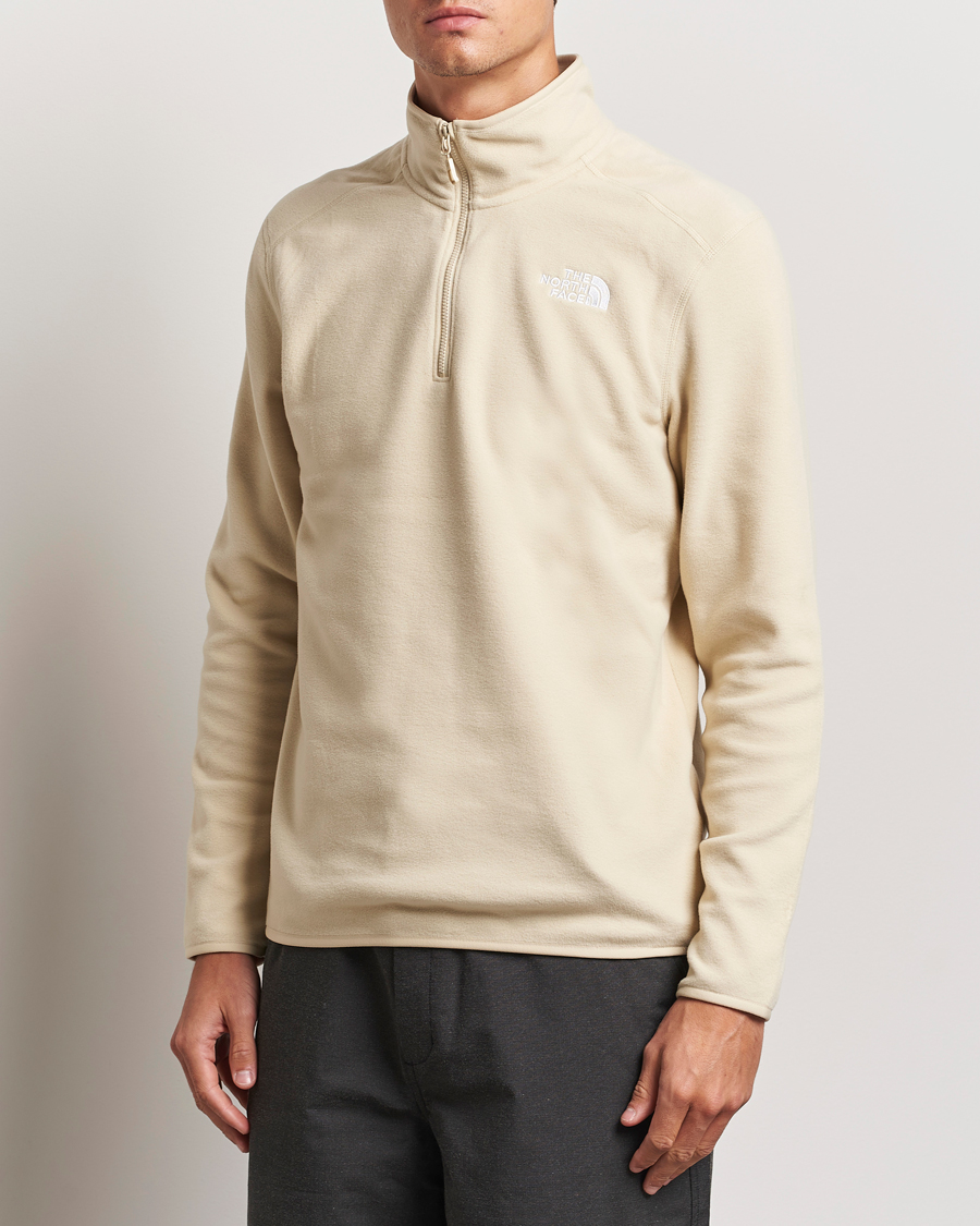 Heren |  | The North Face | 100 Glacier Fleece 1/4 Zip Gravel