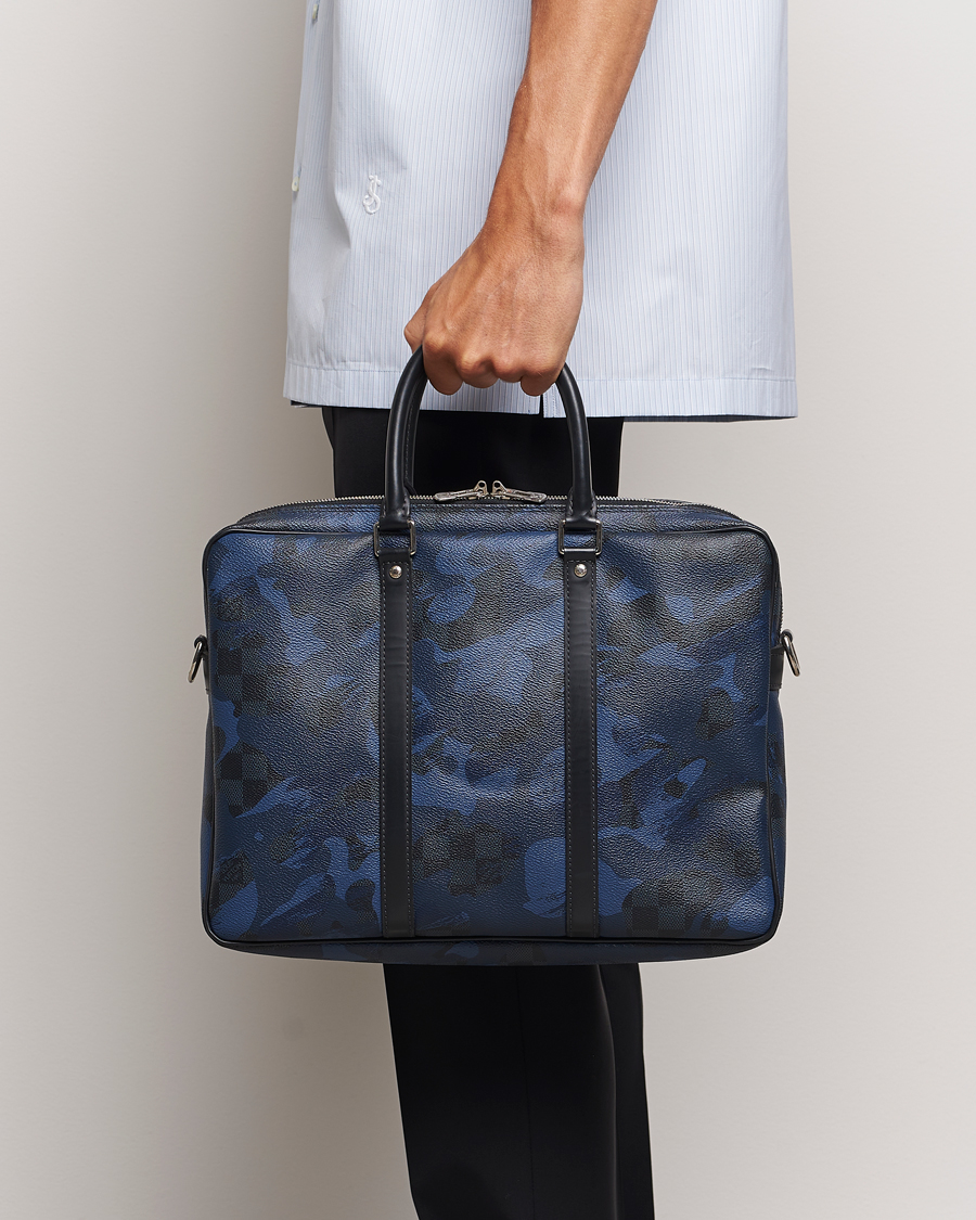 Heren | Louis Vuitton Pre-Owned | Louis Vuitton Pre-Owned | Porte-Documents Voyage Briefcase Navy Blue