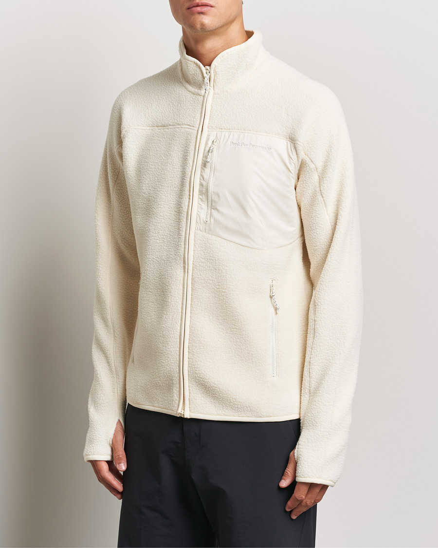 Heren |  | Peak Performance | Pile Full Zip Vintage White