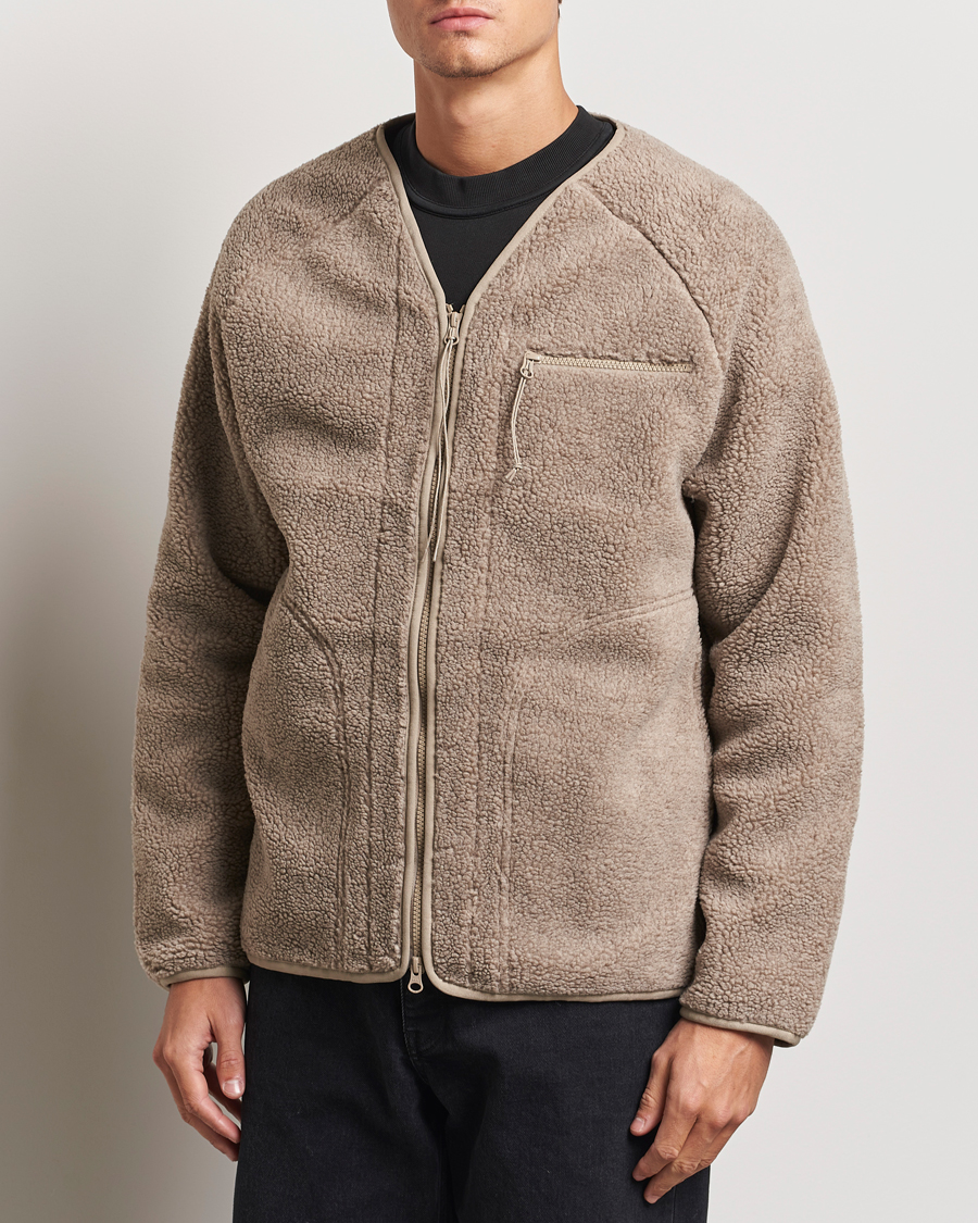 Heren |  | Peak Performance | Heavy Pile Oversized Cardigan Avid Beige