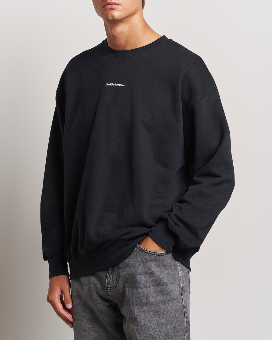 Heren |  | Peak Performance | Original Terry Crew Sweatshirt Black