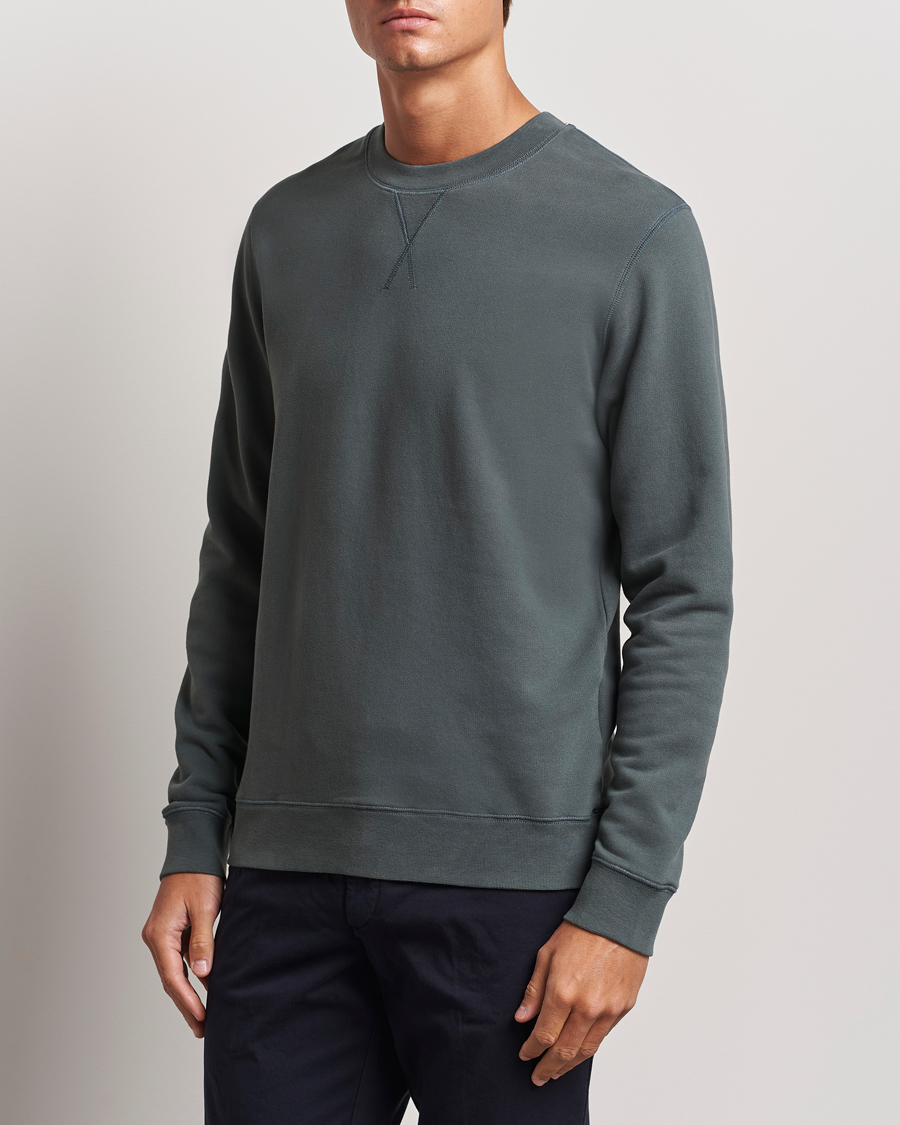 Heren |  | Sunspel | Loopback Sweatshirt Drill Green