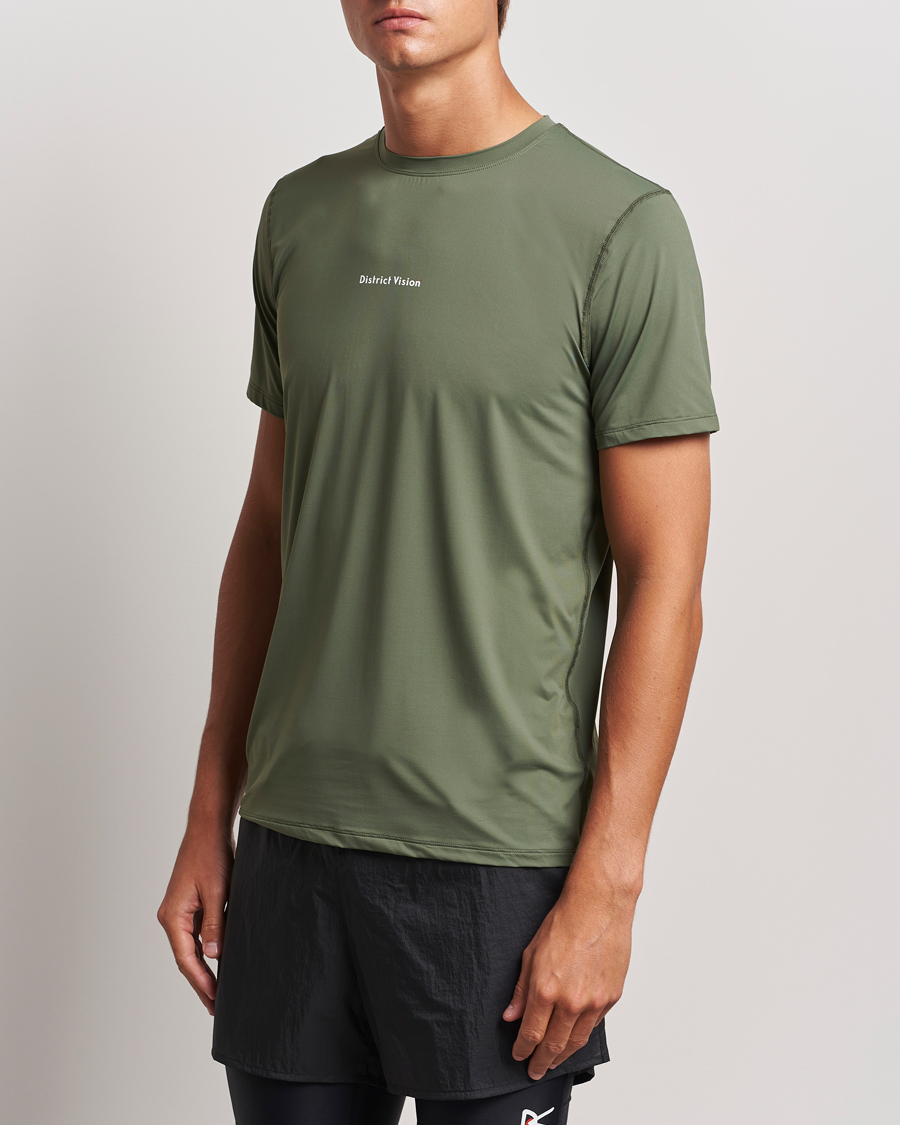 Heren |  | District Vision | Ultralight Aloe Short Sleeve Sage