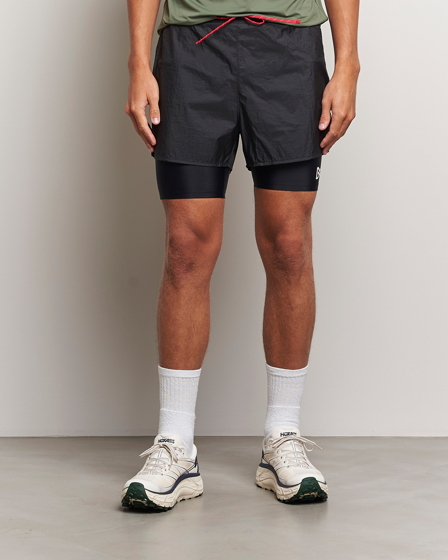 Heren |  | District Vision | Ripstop Layered Trail Shorts Black