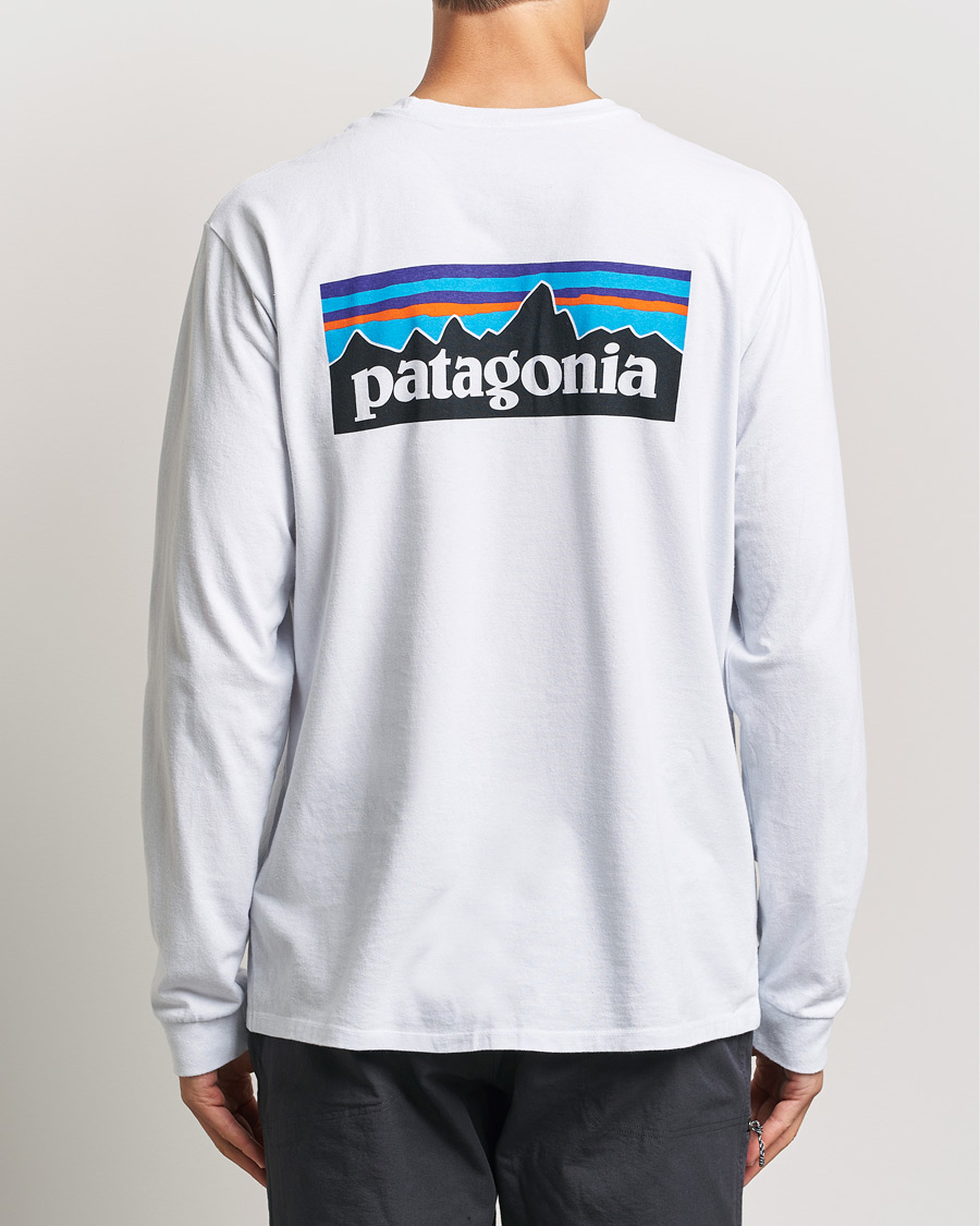 Heren | T-shirts | Patagonia | P-6 Logo Responsibiliti T-Shirt White