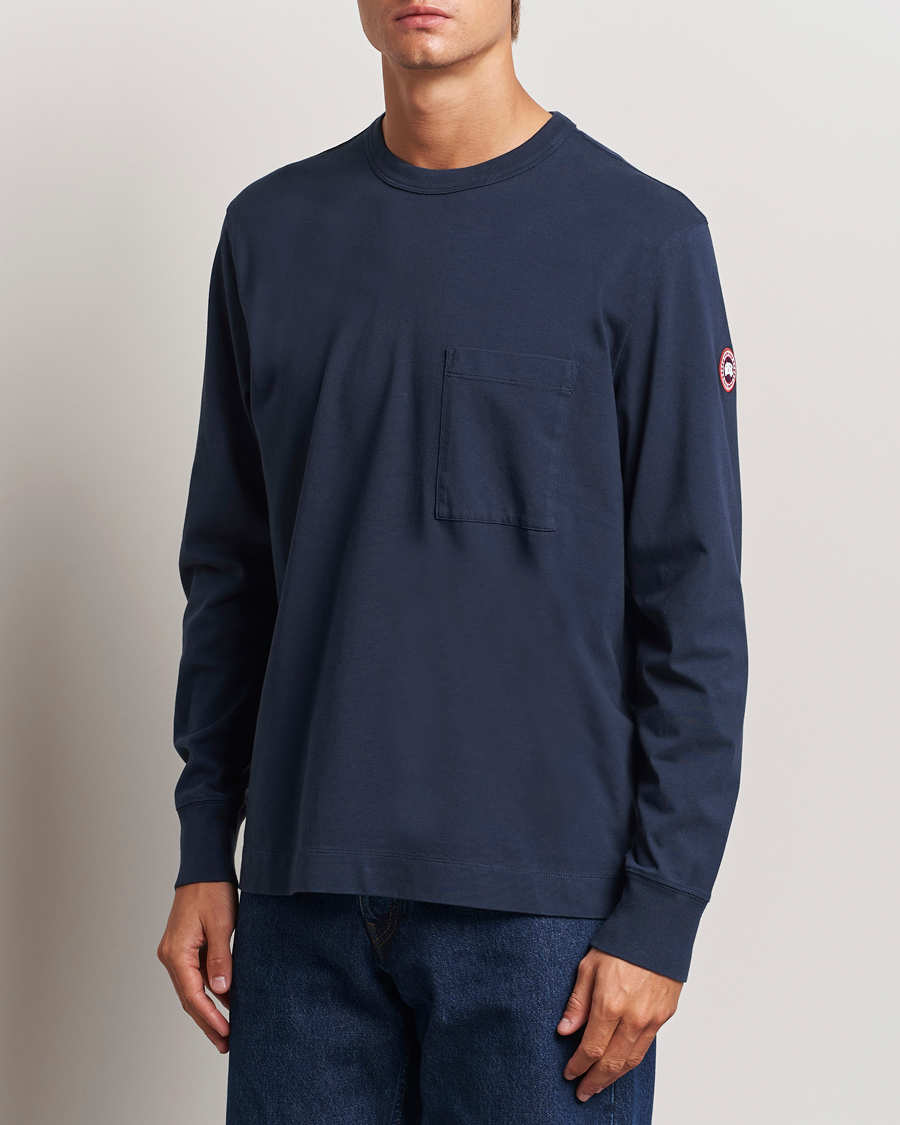 Heren |  | Canada Goose | Gladstone Long Sleeve T-Shirt Atlantic Navy