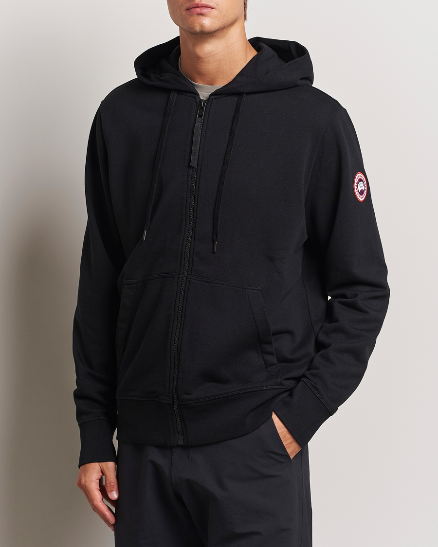 Heren |  | Canada Goose | Huron Full Zip Hoodie Black