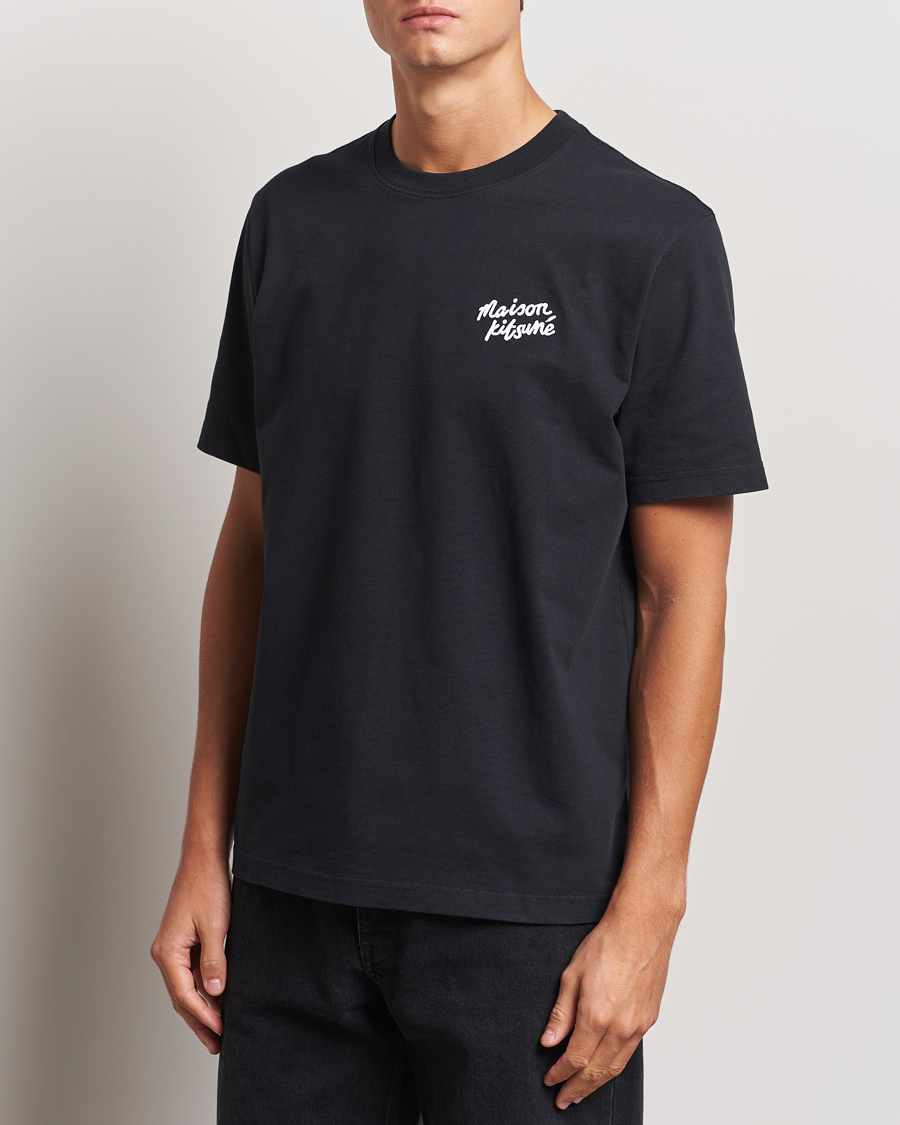 Heren |  | Maison Kitsuné | Mini Handwriting T-shirt Black