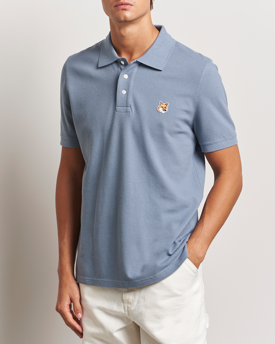 Heren |  | Maison Kitsuné | Fox Head Polo Moonlight Blue