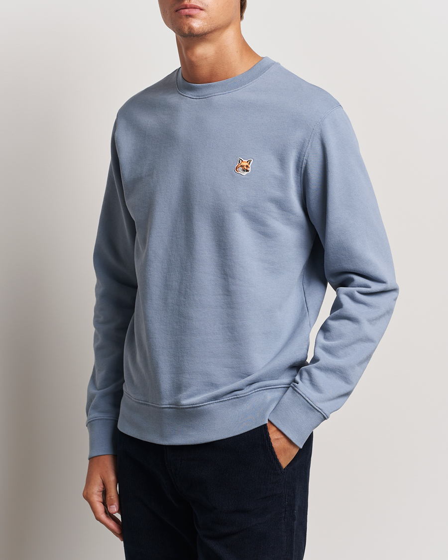 Heren |  | Maison Kitsuné | Fox Head Sweatshirt Moonlight Blue