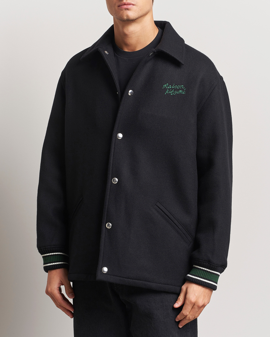 Heren |  | Maison Kitsuné | Varsity Jacket Black