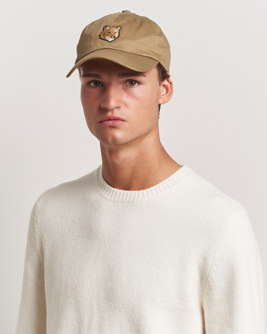 Heren |  | Maison Kitsuné | Fox Head Cap Chino Beige