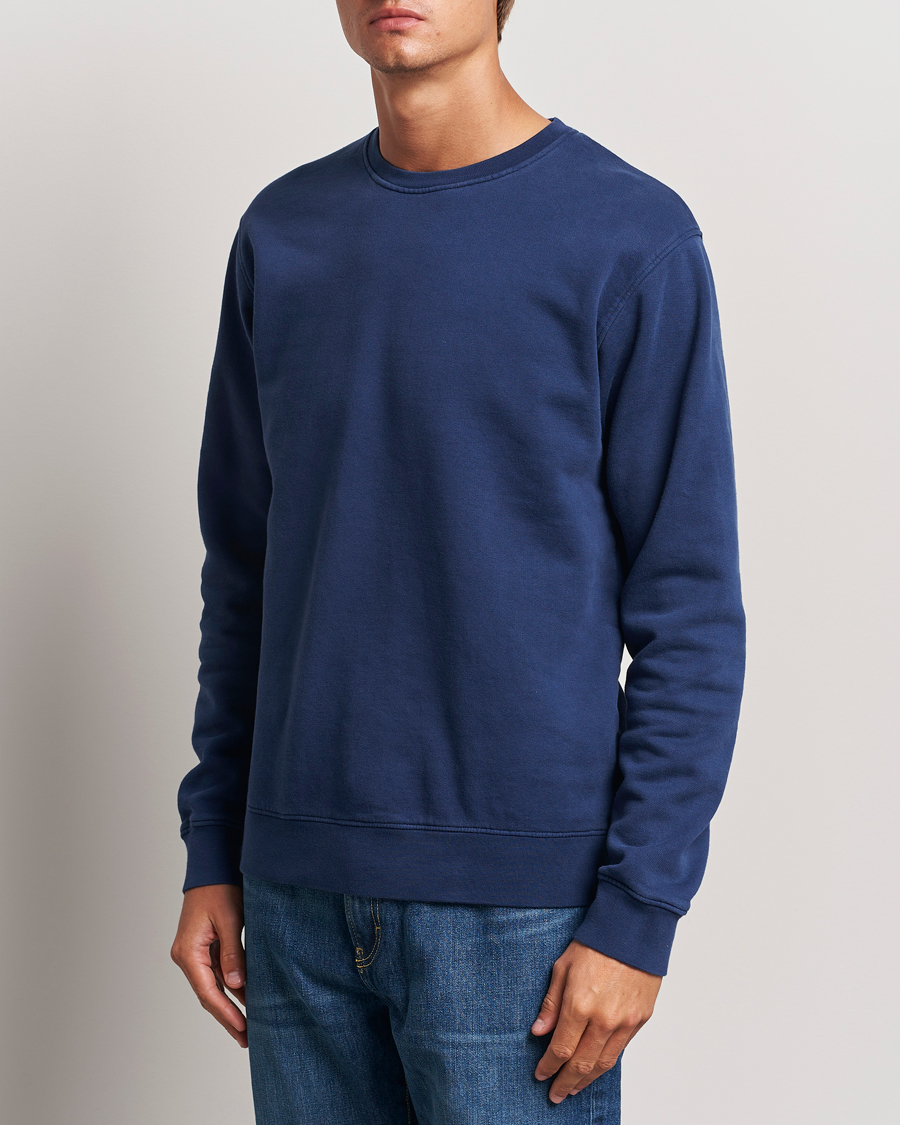 Heren |  | Colorful Standard | Classic Organic Crew Neck Sweat Marine Blue