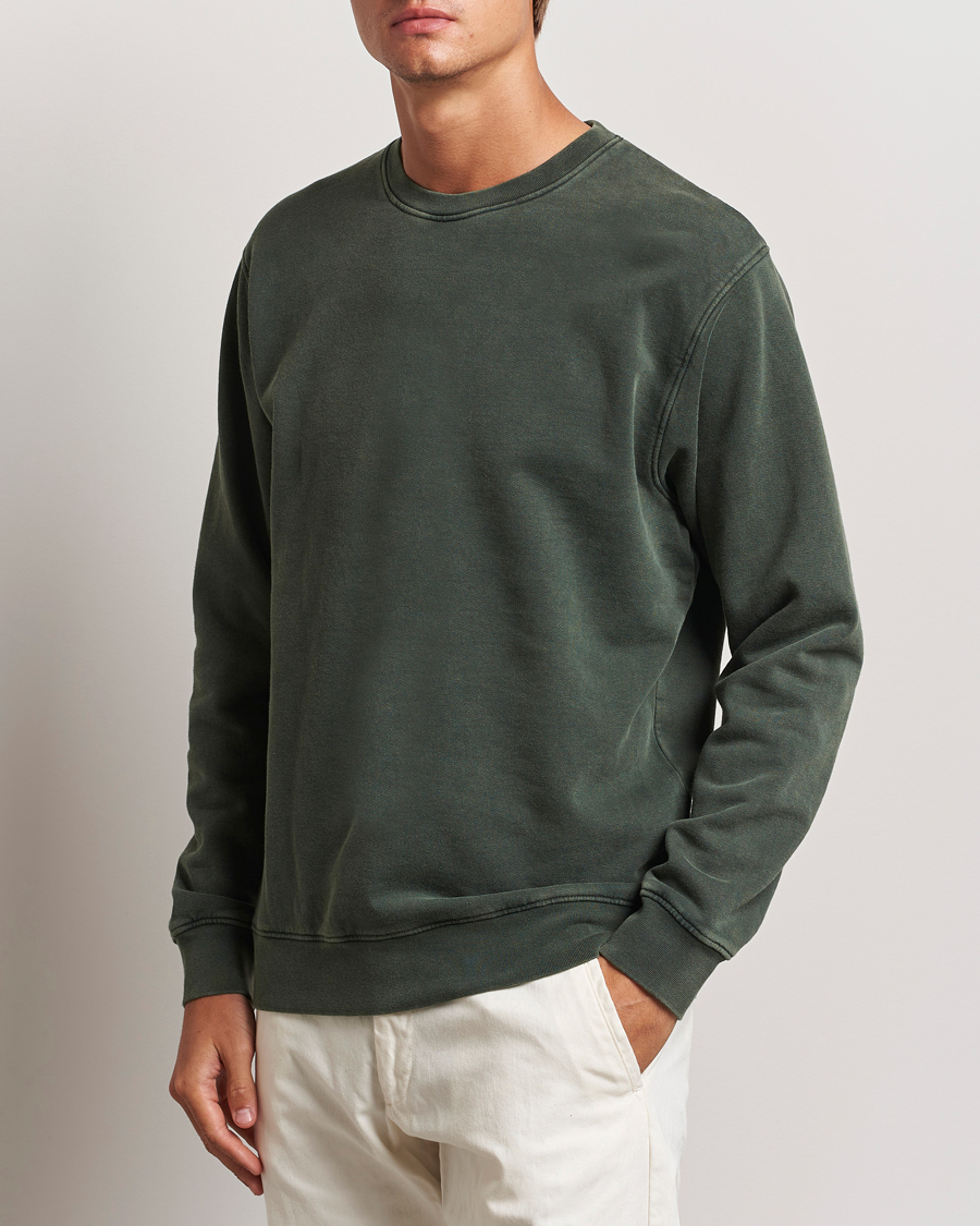 Heren |  | Colorful Standard | Classic Organic Crew Neck Sweat Midnight Forest