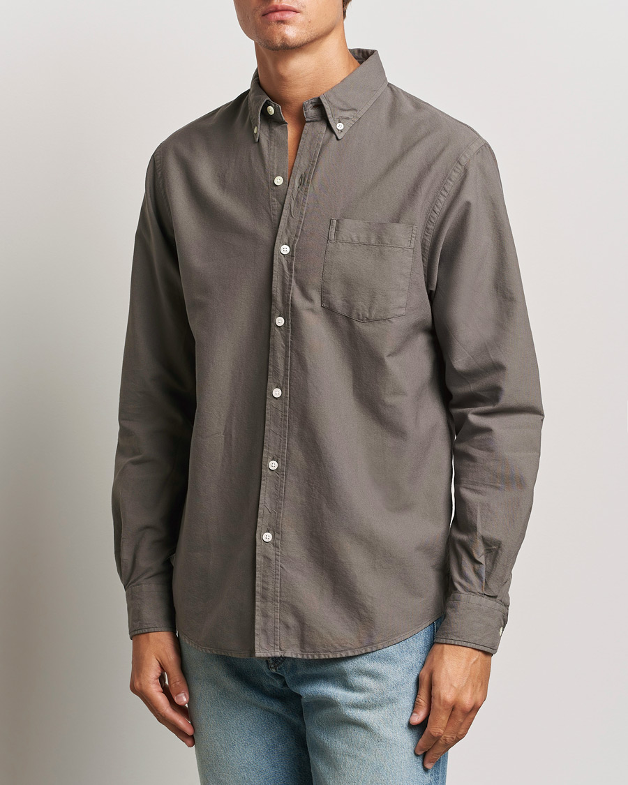 Heren |  | Colorful Standard | Classic Organic Oxford Button Down Shirt Storm Grey