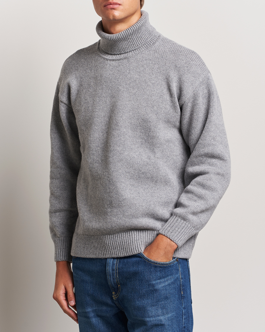 Heren |  | Colorful Standard | Merino Wool Turtleneck Heather Grey