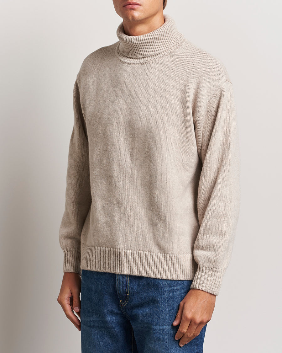 Heren |  | Colorful Standard | Merino Wool Turtleneck Ivory White