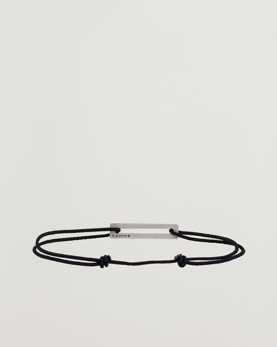 Heren |  | LE GRAMME | Lacquered Cord Bracelet Royal Blue