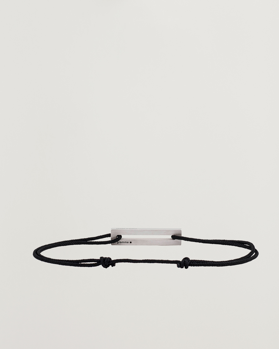 Heren |  | LE GRAMME | Lacquered Cord Bracelet Green