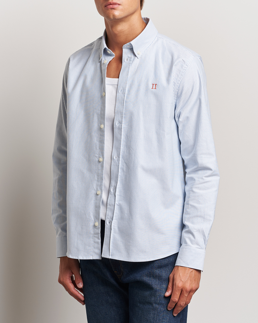 Heren | Oxford overhemden | LES DEUX | Konrad Contrast Oxford Shirt Light Blue/White