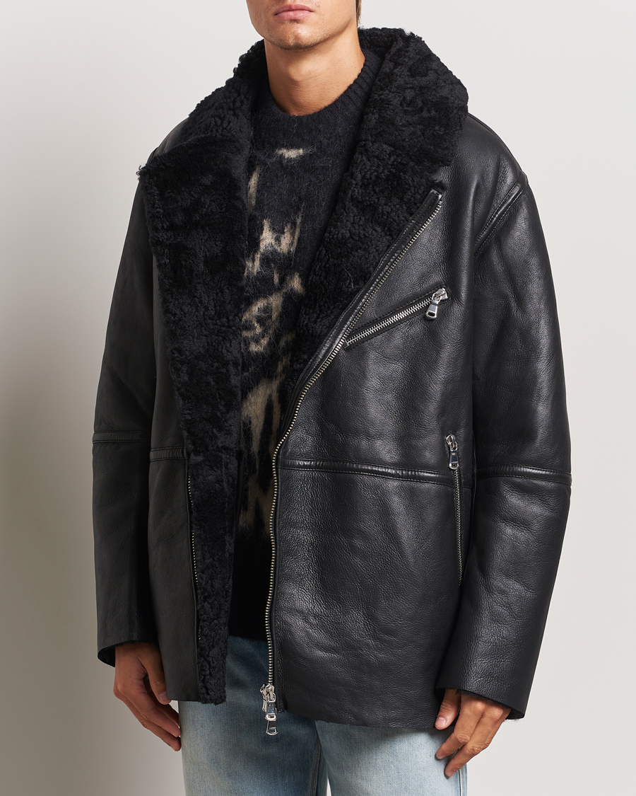 Heren |  | J.Lindeberg | Sutton Shearling Jacket Black