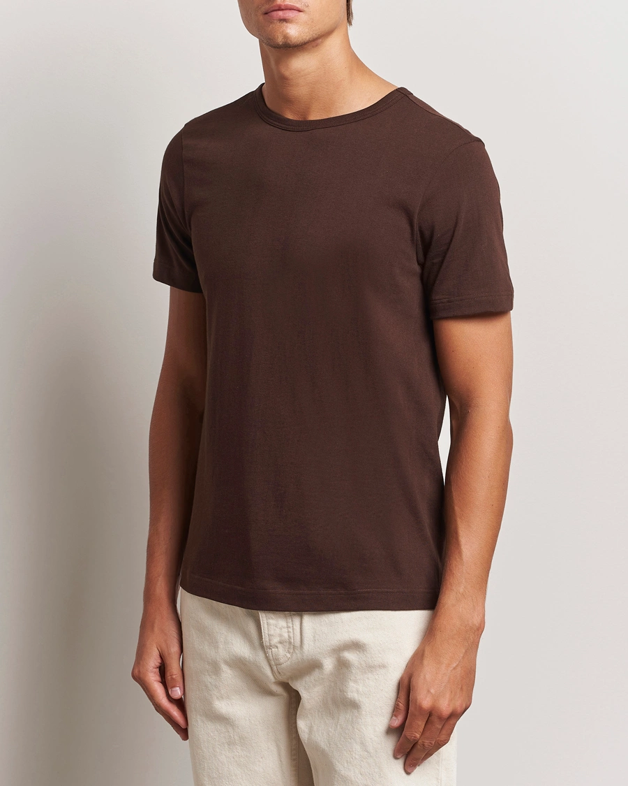 Heren | Contemporary Creators | Merz b. Schwanen | 1950s Classic Loopwheeled T-Shirt Coffee