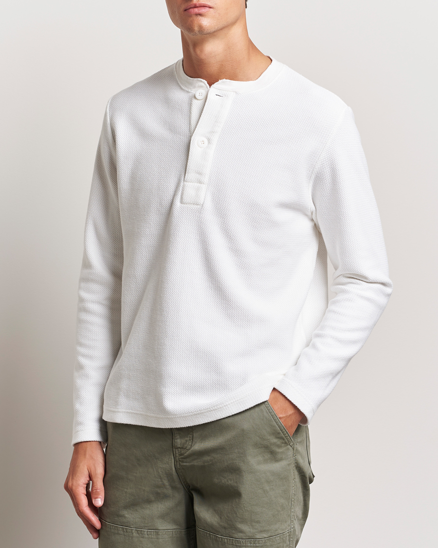 Heren |  | BEAMS PLUS | Waffle Cotton Henley White