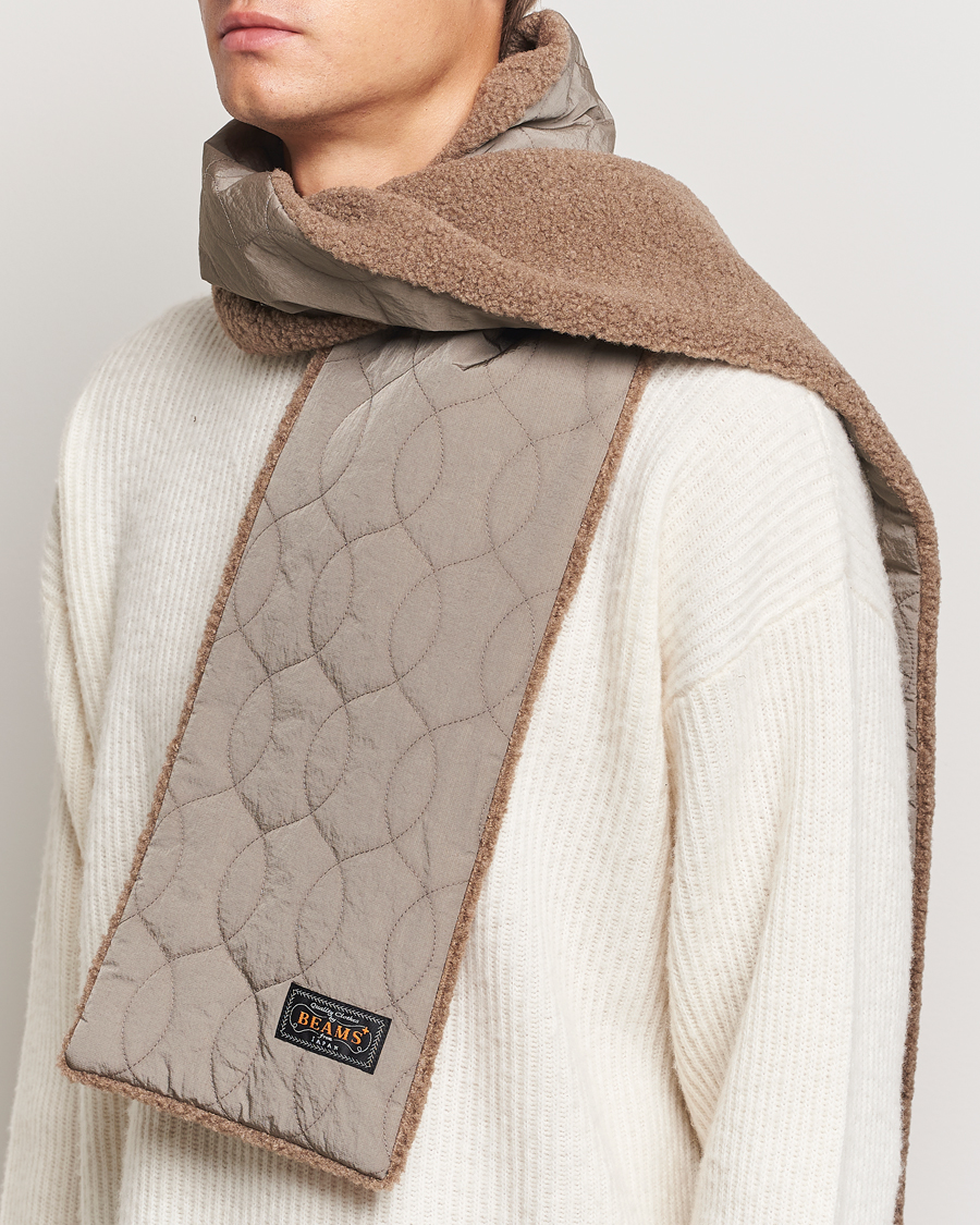 Heren |  | BEAMS PLUS | Muffler Boa Quilt Khaki