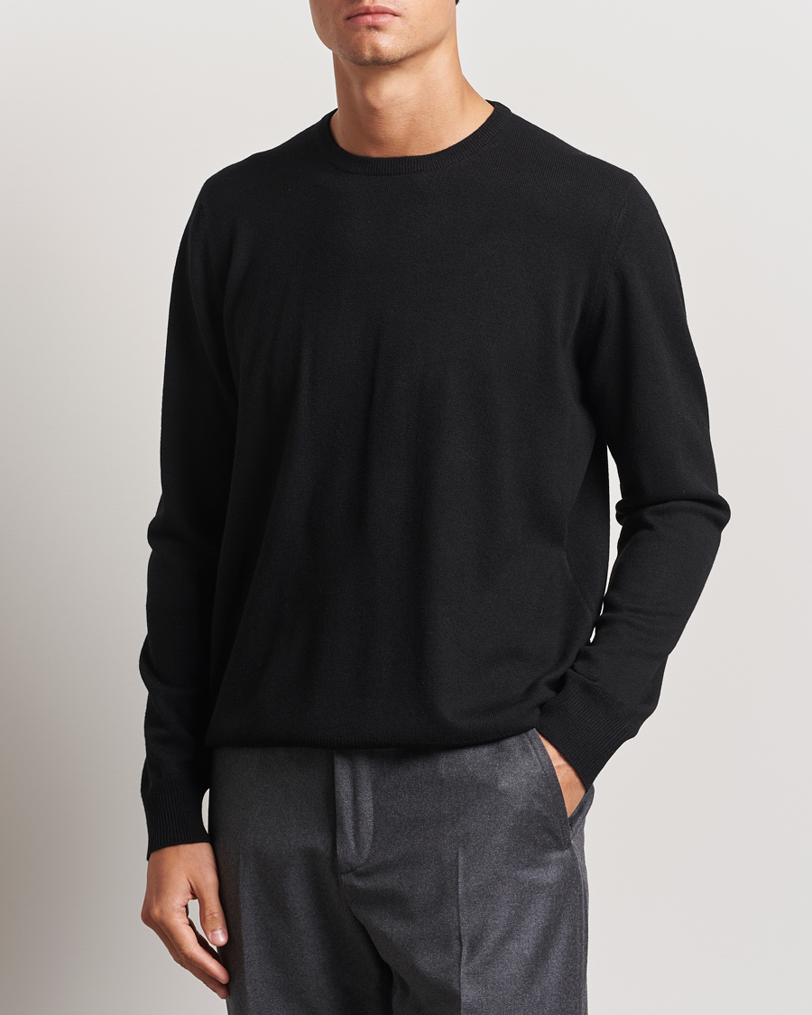 Heren |  | Gran Sasso | Wool/Cashmere Crew Neck Black