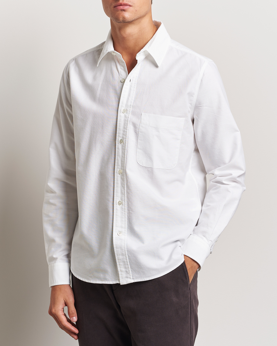 Heren |  | A Day\'s March | Mason Dyed Oxford Shirt White